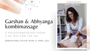 garshan abhyanga massageerbjudande